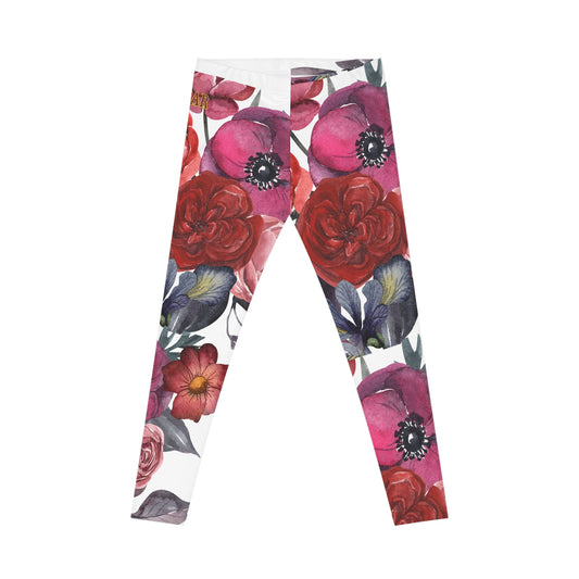 PHIM WEAR Bottoms Floral Print Women's Casual Leggings, Trendy Workout Pants, Loungewear, Yoga Leggings, Gift for Her, Spring Fashion